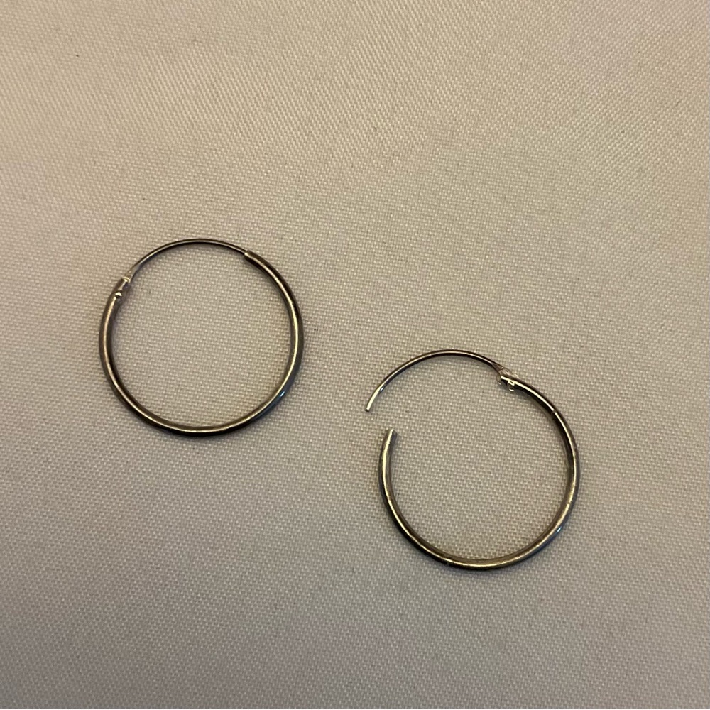 Dainty Sterling Silver Hoop Earrings